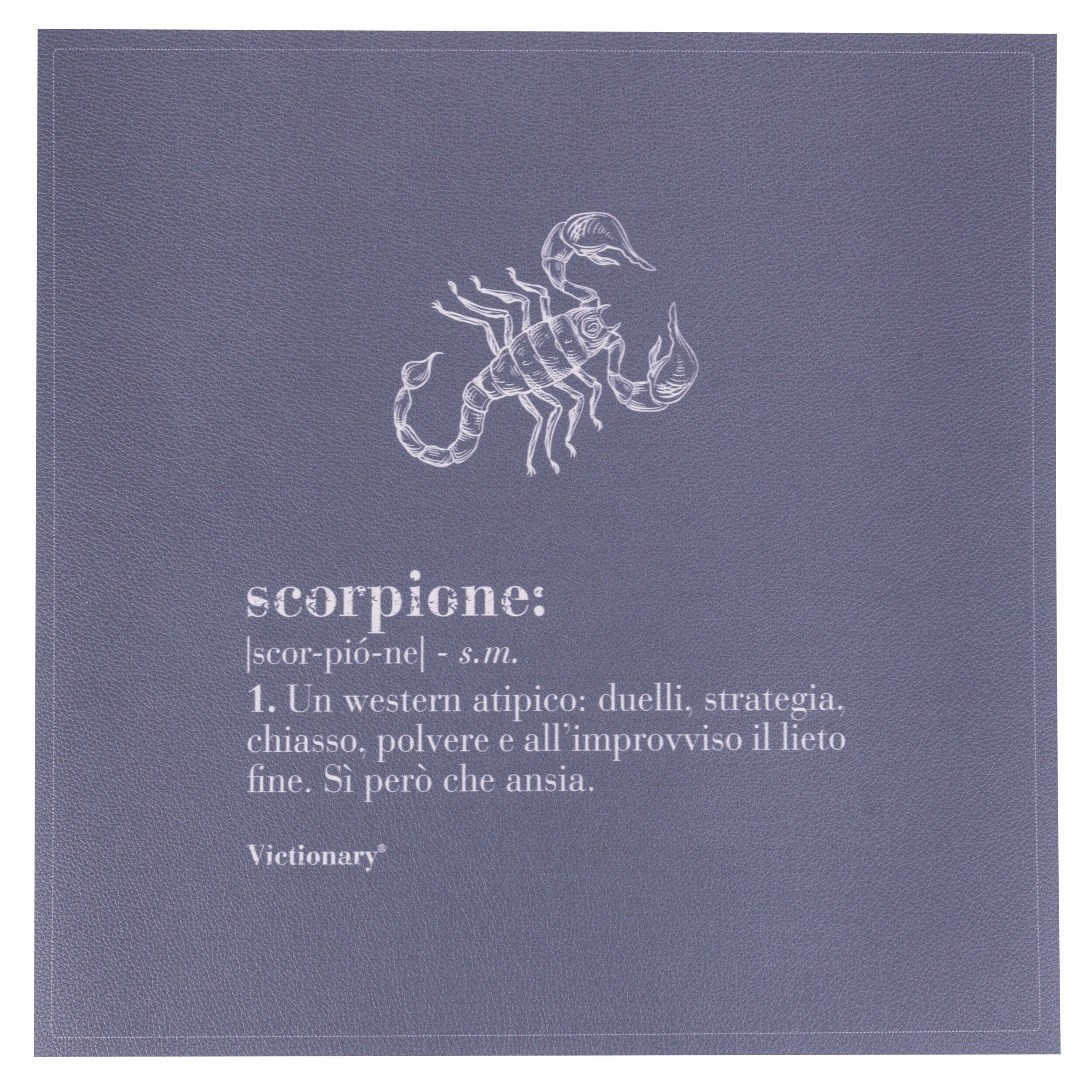 Quadratisches PVC-Tischset, 37x37 cm, Victory Scorpio
