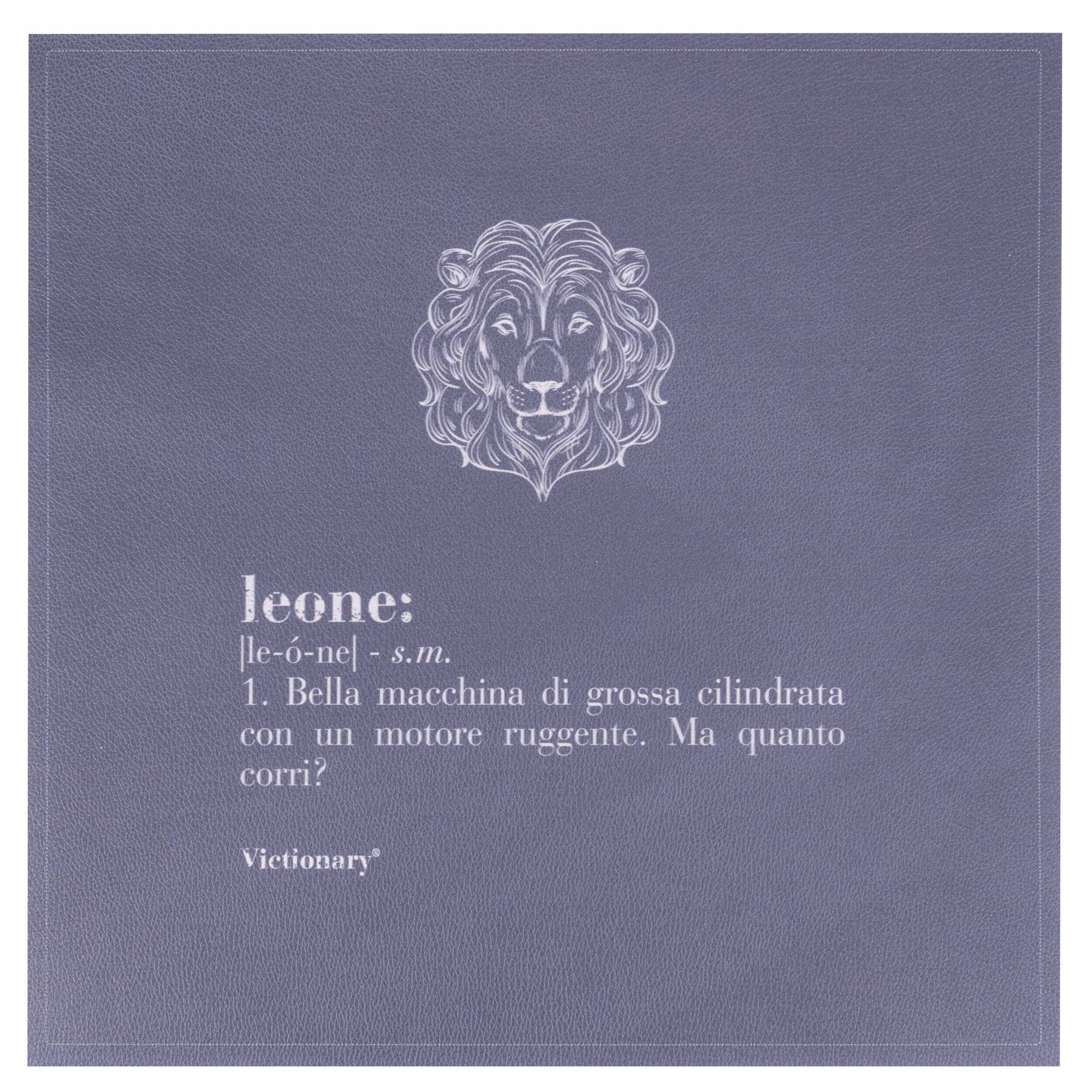 Quadratisches PVC-Tischset, 37x37 cm, Victory Leone