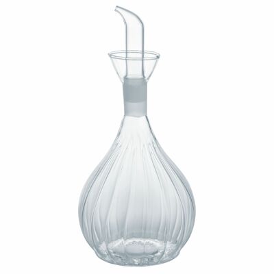 Botella de aceite 500 ml en vidrio borosilicato, tapón antigoteo extraíble, Vidrio