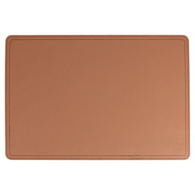 Double-sided PVC placemat 30X44 cm, leather color, Horeca Brown