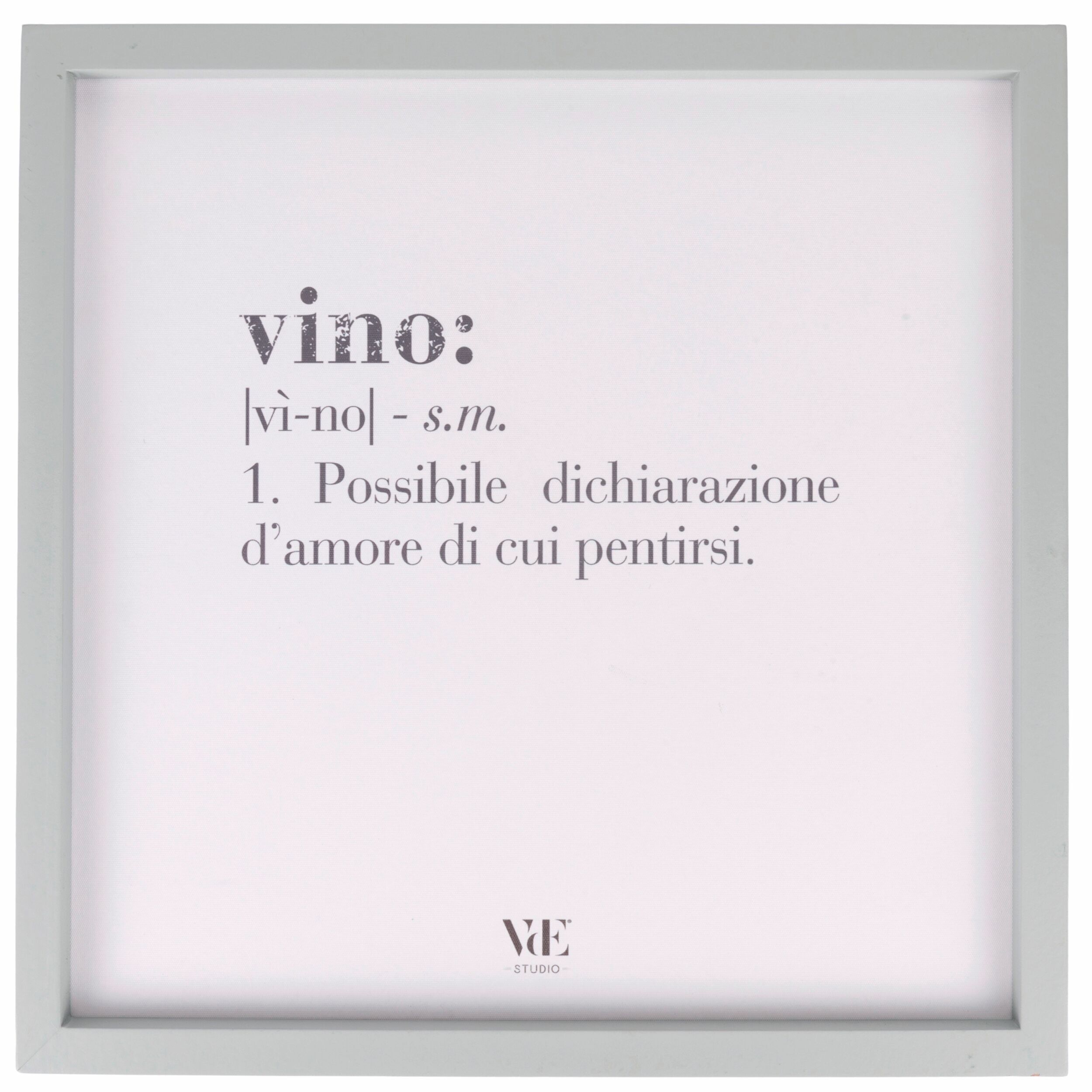 Tableau décoratif avec cadre 40x40 cm, Victionary Vino