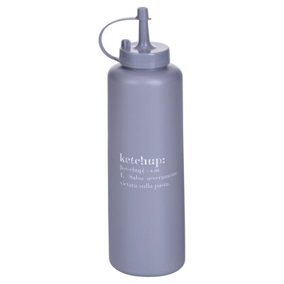 Ketchup Sauce Dispenser 480ml, Drip-Free Cap, Grey, Victionary