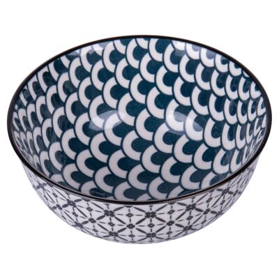 Bol en grès 280 ml, double décor, Confusion