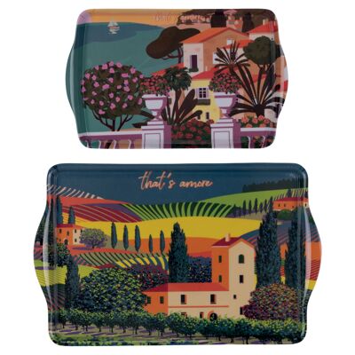 Set 2 vassoi in melammina, That's Amore