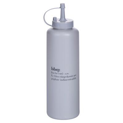 BBQ Sauce Dispenser 480ml, Drip-Free Cap, Grey, Victionary