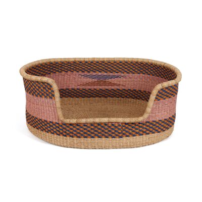 MAGE: Pink, Blue and Orange Dog Basket - Large