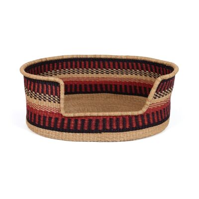 RAKUMI: Cesta para perro roja y negra - Grande