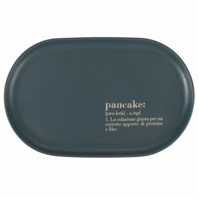 Pancake plate 24x15.3 cm in stoneware, Victionary