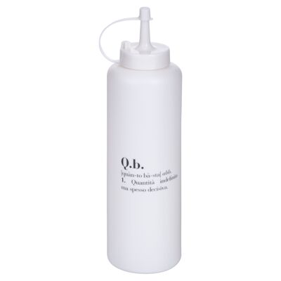Sauce dispenser q.b.480ml, non-drip cap, white, Victionary