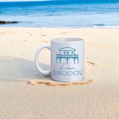 Mug, "Cabane tchanqué" (Blue)