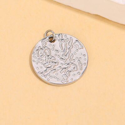 Set di 3 pendenti in argento martellato