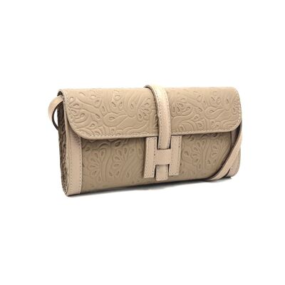 Pochette in vera pelle, Made in Italy, art.112612