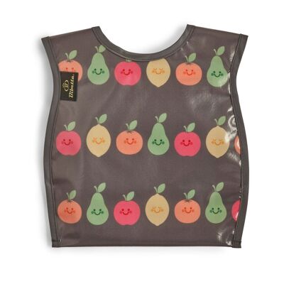 Bavoir de sevrage Wipeezee - Gris Happy Fruit