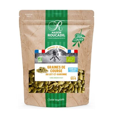 Graines de courge Bio - sachet 125g