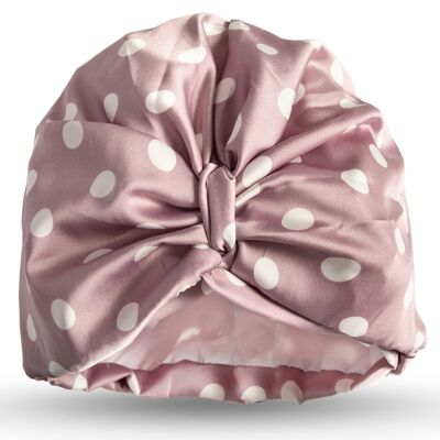 Turbante per asciugare le macchie color malva