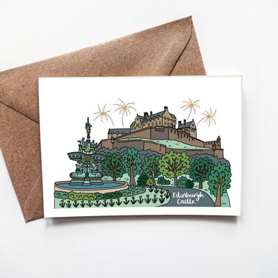 Carte du château d'Édimbourg