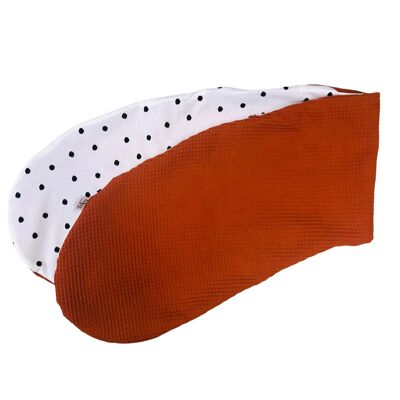 Nursing pillow cover uneven studs brique