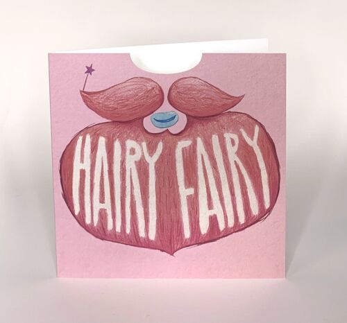 HAIRY FAIRY - wearable card