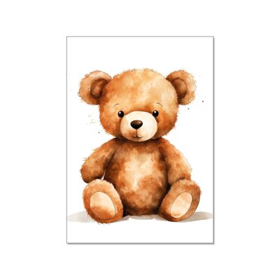 Postcard high, teddy bear
