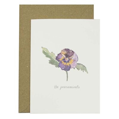 Pensée de carte postale