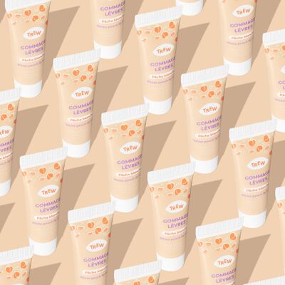 Dispenser of 12: Lip Scrub - White Peach 🍑