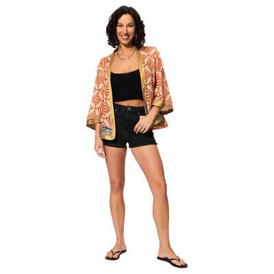 SHORT SUMMER KIMONO 3/4 SLEEVES KIM8503L