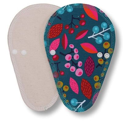 Liner Forest Berries Turquoise Cotton (Thong, Eco, white wings)