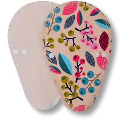 Liner Forest Berries Beige Cotton (Thong, Eco, white wings)