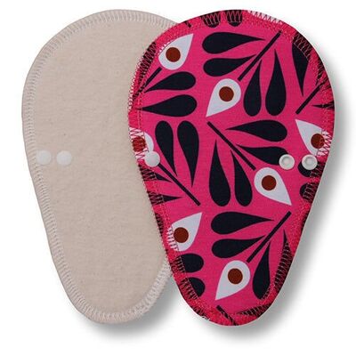 Liner Peacock Feather Pink Cotton (Thong, Eco, white wings)
