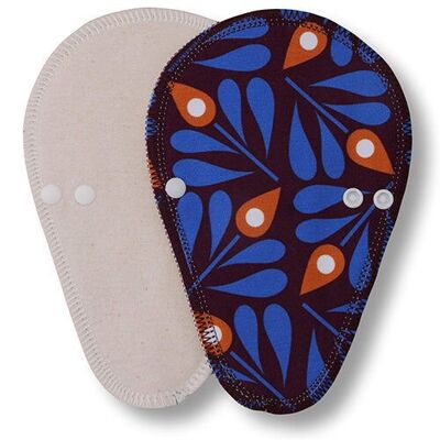 Liner Peacock Feather Blue Cotton (Thong, Eco, white wings)
