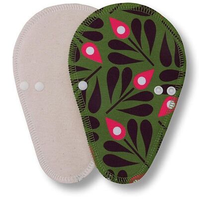 Liner Peacock Feather Green Cotton (Thong, Eco, white wings)