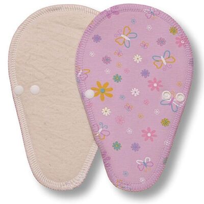 Liner Purple Butterflies Cotton (Thong, white wings)