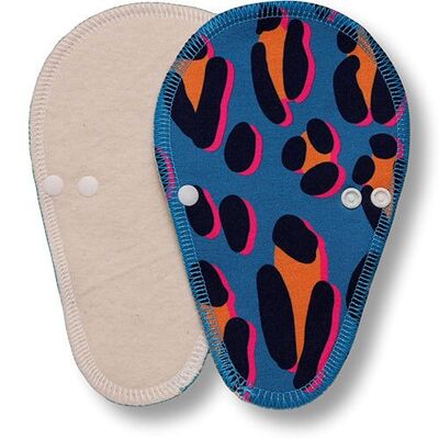 Liner Cheetah Dark Blue Cotton (Thong, white wings)