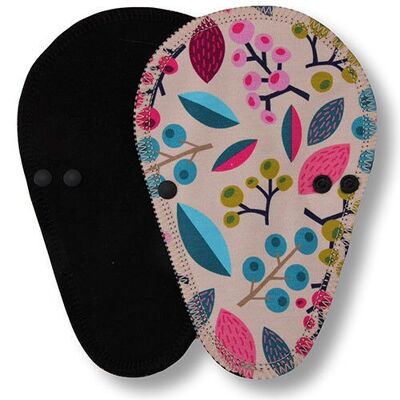 Liner Forest Berries Beige Cotton (Thong, Eco, black wings)