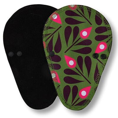 Liner Peacock Feather Green Cotton (Thong, Eco, black wings)