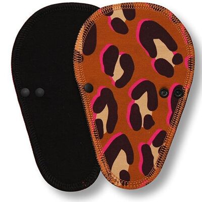 Liner Cheetah Orange-Brown Cotton (Thong, Eco, black wings)