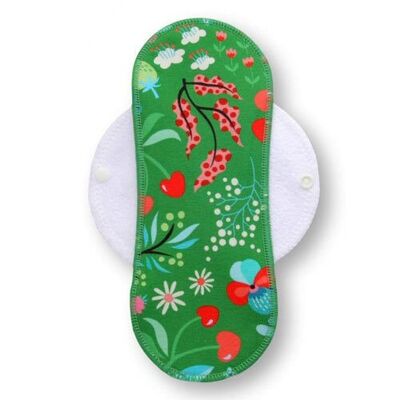 Pad Whimsy Green Cotton (Eco, white wings)