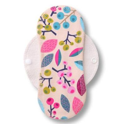 Liner Forest Berries Beige Cotton (Eco, white wings) S