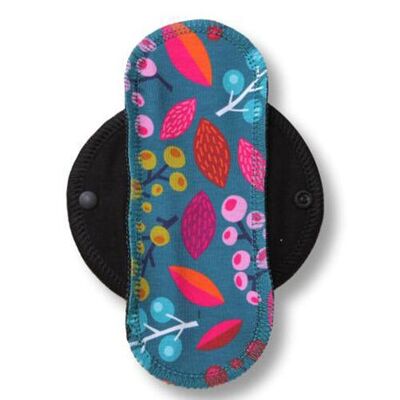 Liner Forest Berries Turquoise Coton (Eco, ailes noires) S