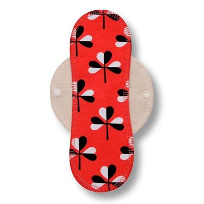 Liner Red Clover Cotton (Eco, white wings) M
