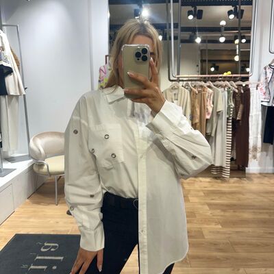 SOULAGE white long-sleeved shirt