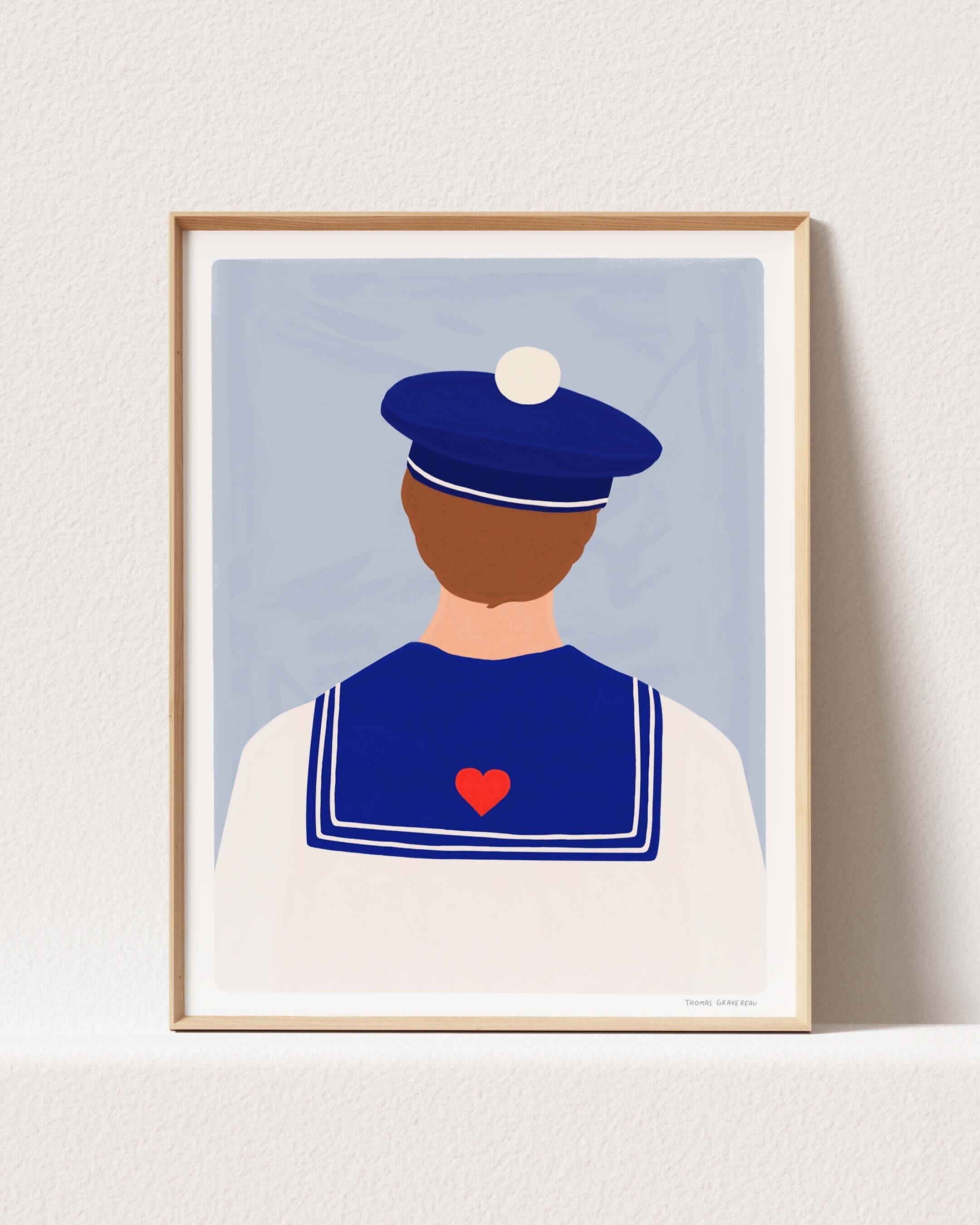 Kunstdruck "Sailor of Hearts" (A3)