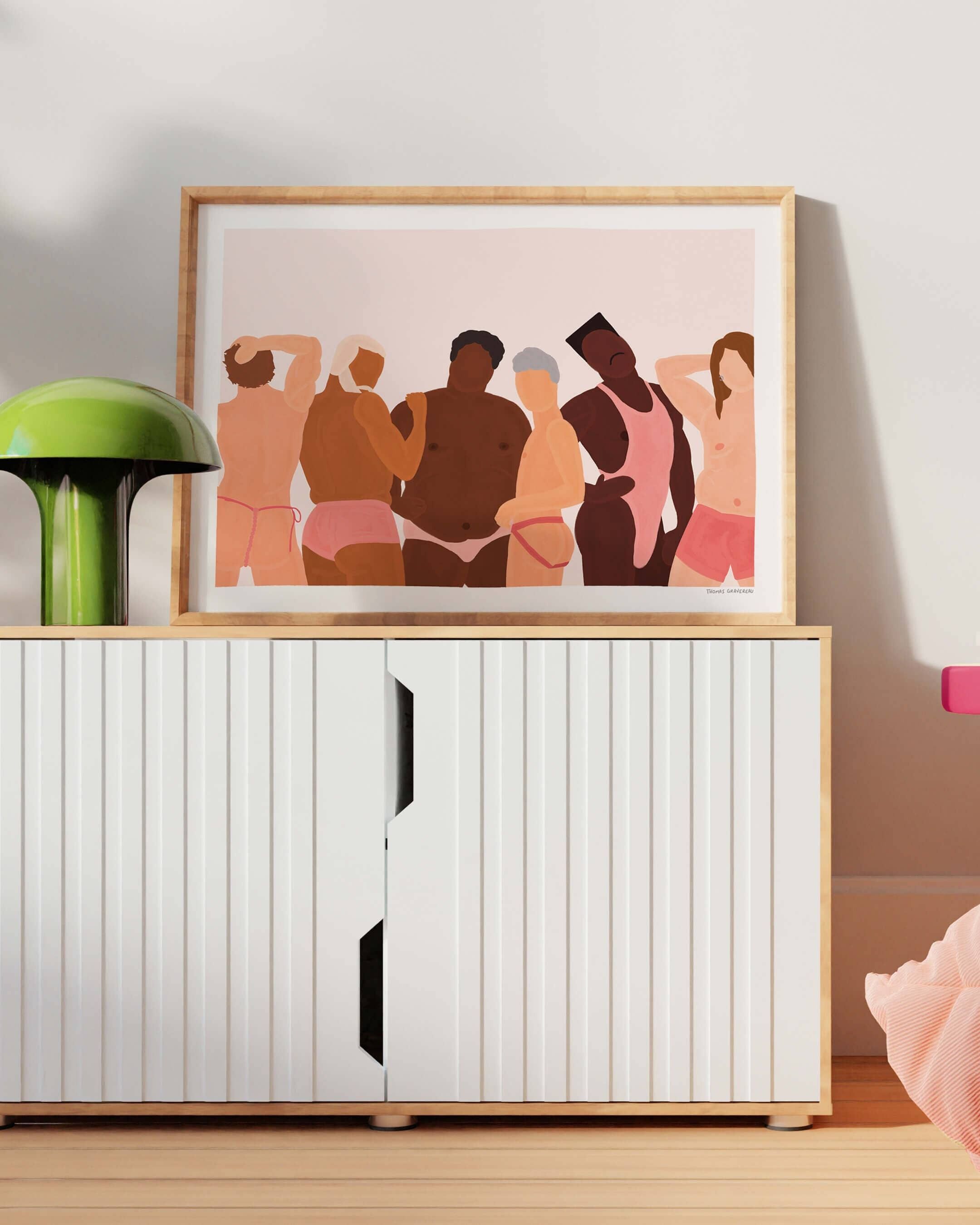 XXL-Poster „Sie in Dessous“ (50 x 70 cm)