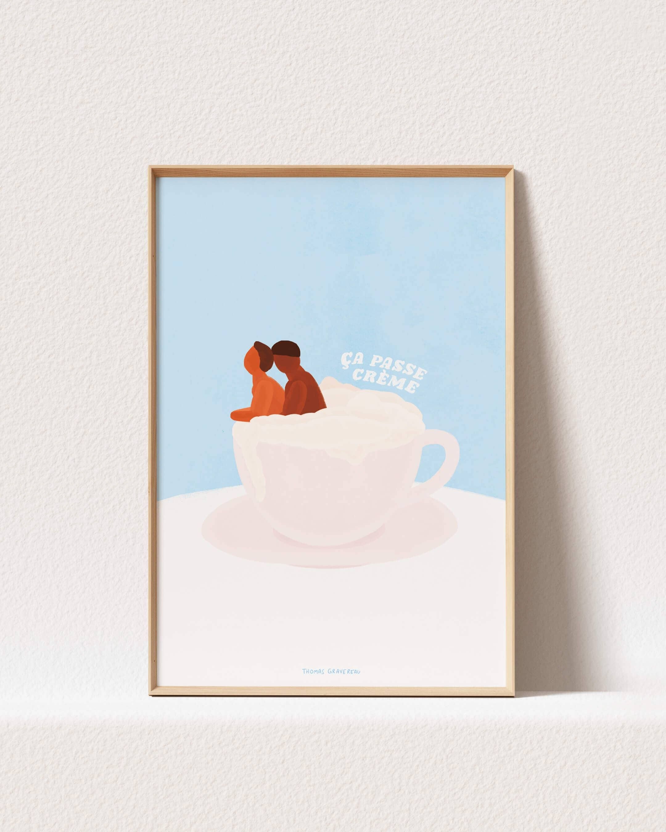 Poster "Es geht Sahne - Kaffee" (A4)