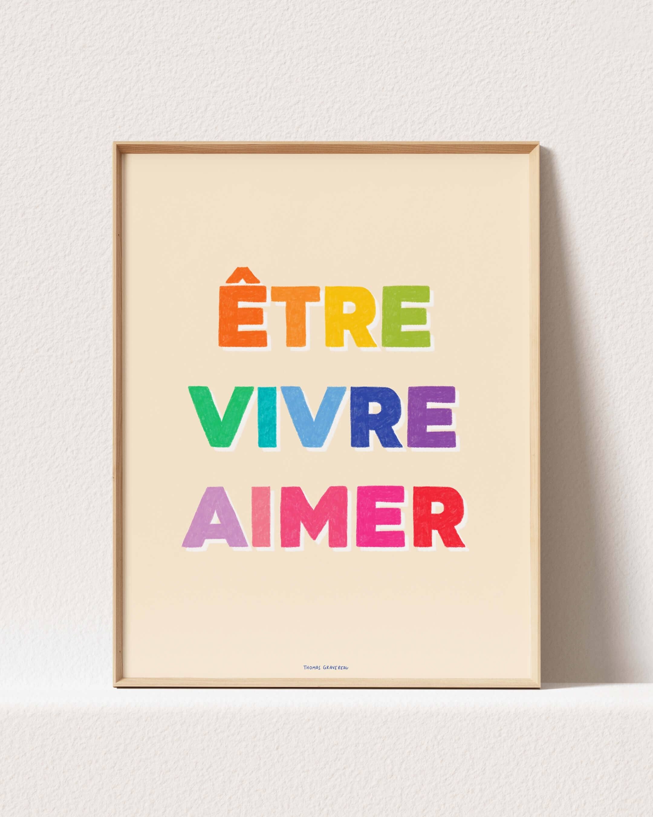 Poster "Sei, lebe, liebe" (A3)