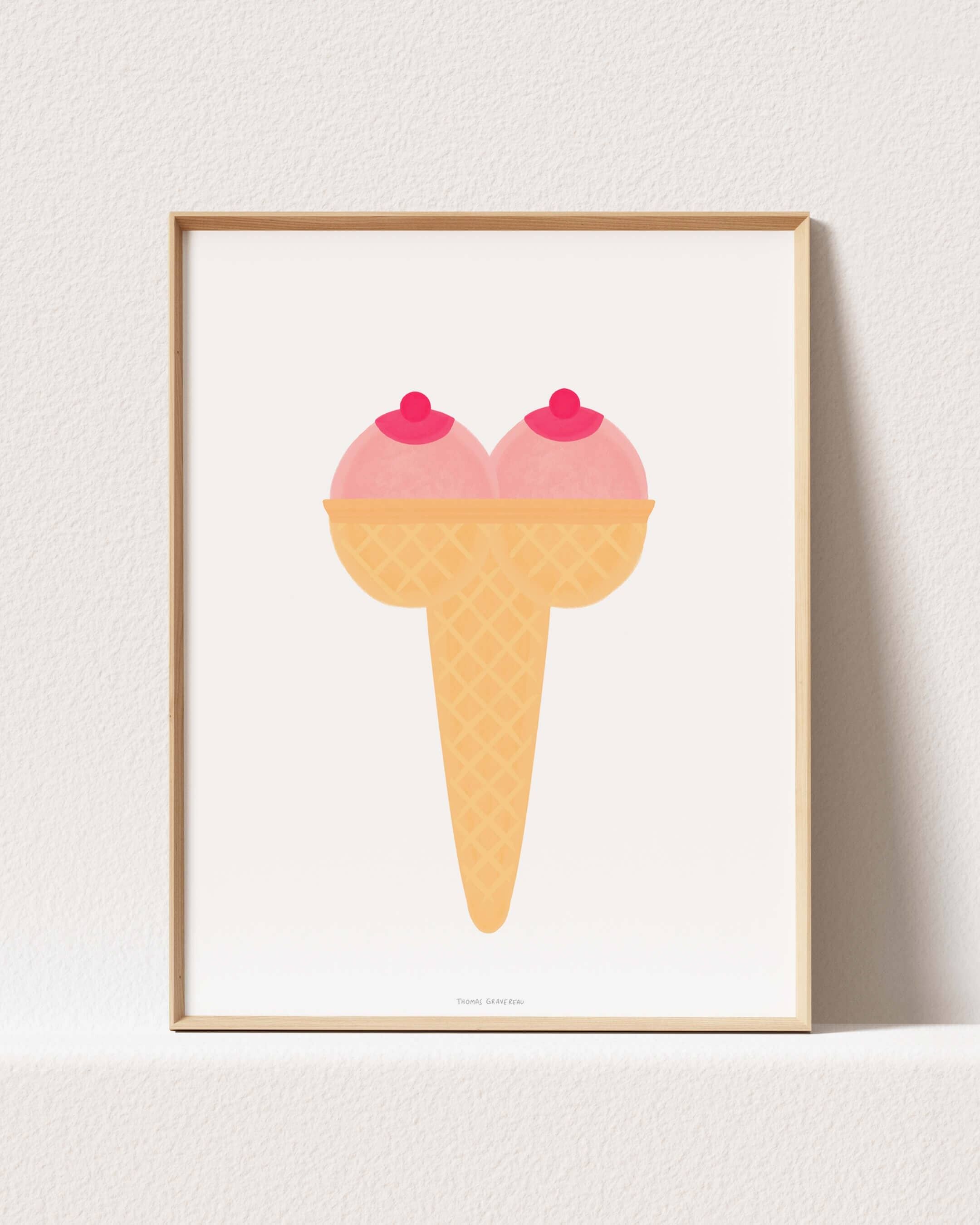 Poster "Eisbrüste" (A3)