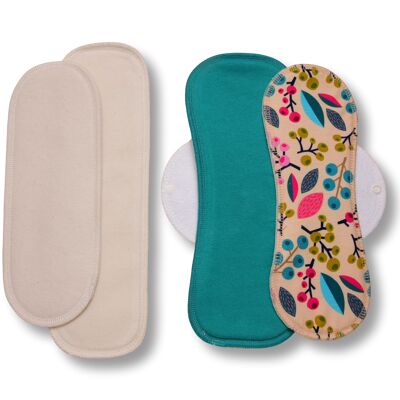 Compresas menstruales de tela reutilizables 'Días pesados'