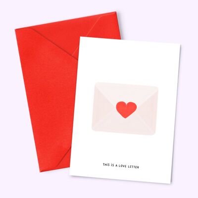 Carte "This is a Love Letter"