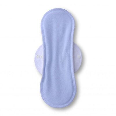 Coussin en coton bleu (Eco, ailes blanches)