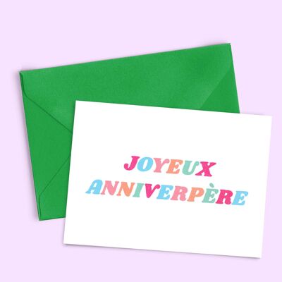 "Father's Birthday" card